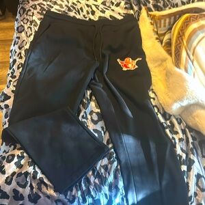 Black, large true religion sweatpants